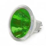 Лампа_галог рефлектор 12v, Ф50 G5.3, 20w зеленая Y